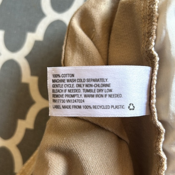 Sandy Liang X Target Cargo Carpenter Pants Tan Wide Leg High Rise sz 8 - Picture 12 of 13